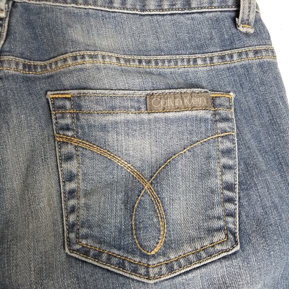 Calvin Klein Vintage Ultimate Boot Cut Denim Blue Jeans Good Size 8 - Picture 3 of 6